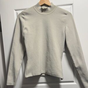 Babaton sculpt knit mock-neck Long Sleeve Top